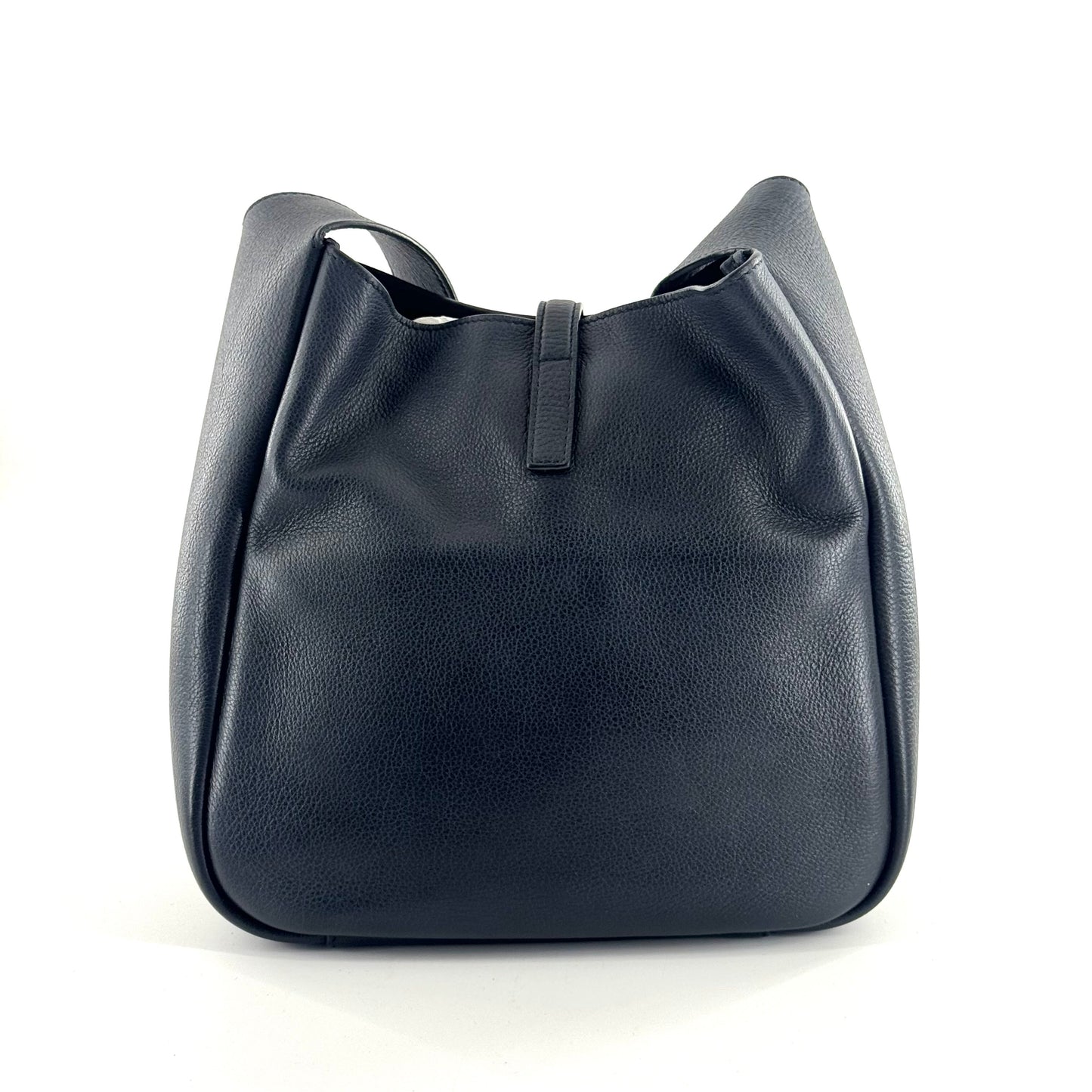 Saint Laurent - Hobo - Grained leather - Black with Gold-Tone Hardware - (Small)