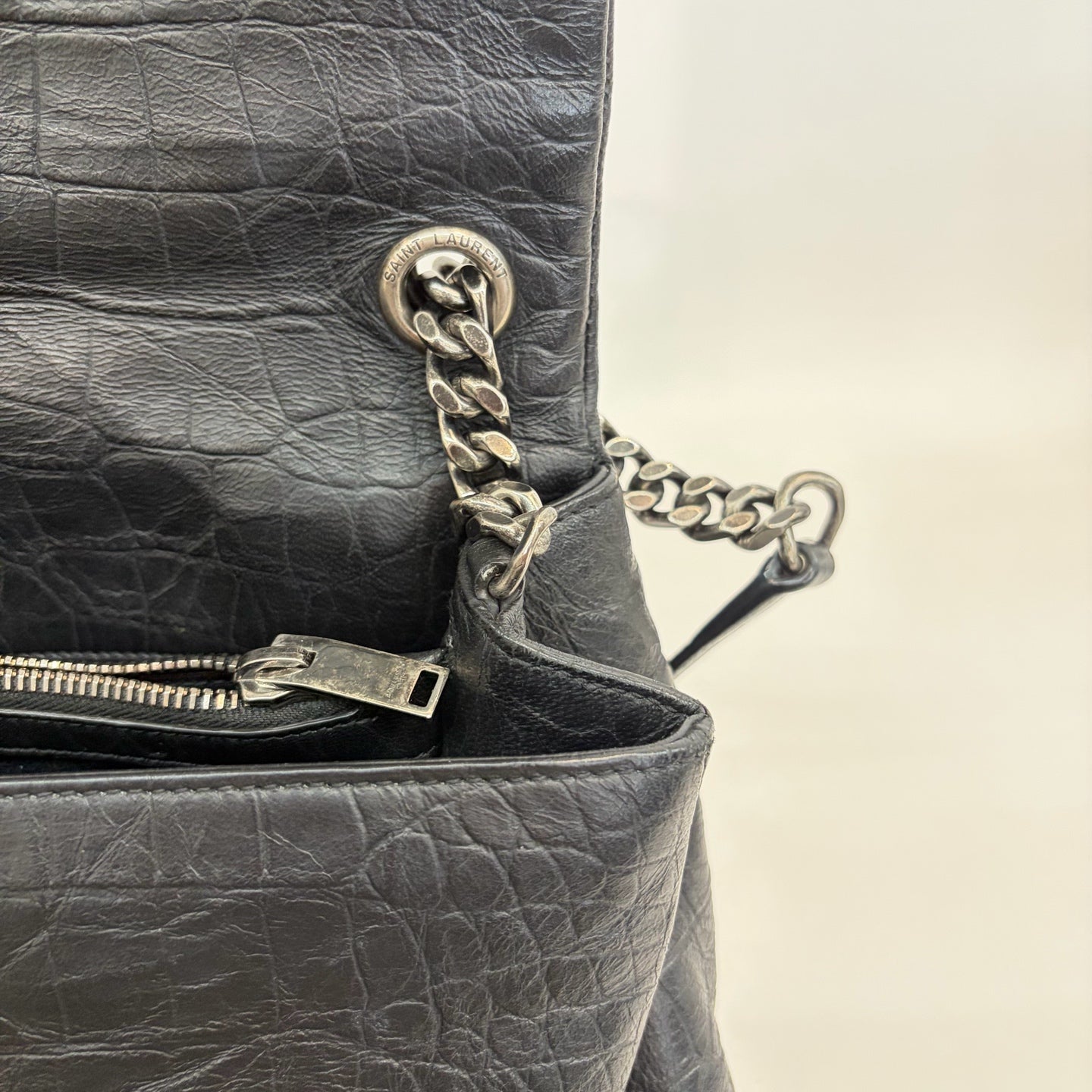 Saint Laurent - Hollywood - Leather - Black - (medium)