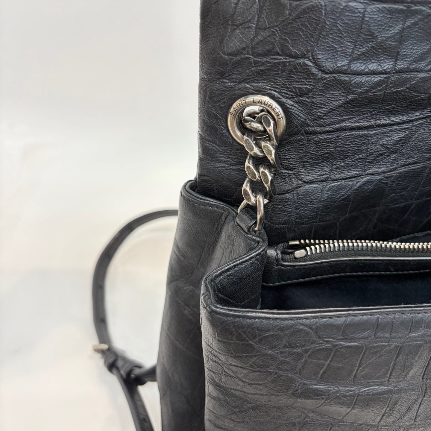 Saint Laurent - Hollywood - Leather - Black - (medium)
