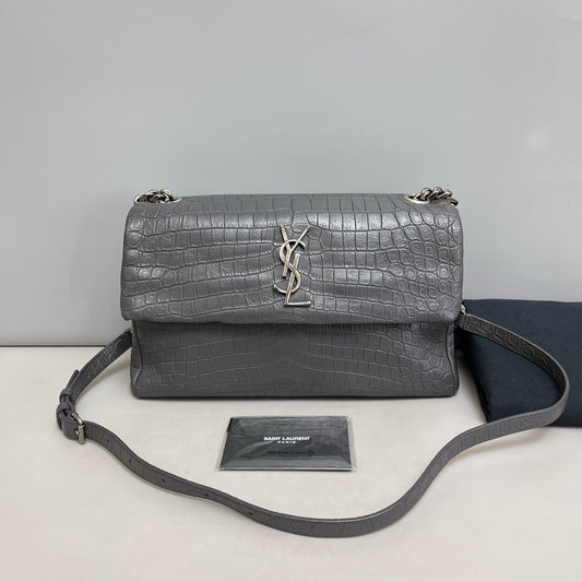 Saint Laurent - Hollywood - Leather - Grey - (medium)