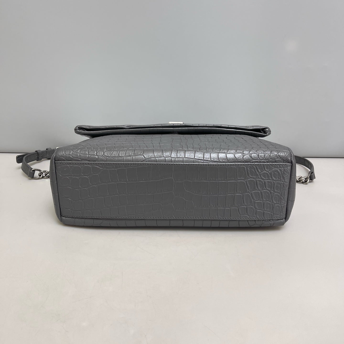 Saint Laurent - Hollywood - Leather - Grey - (medium)