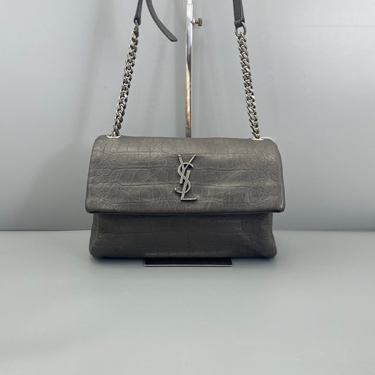 Saint Laurent - Hollywood - Leather - Grey - (Other)