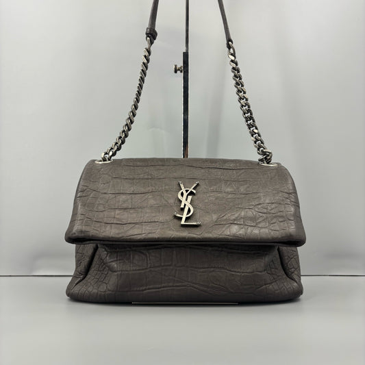 Saint Laurent - Hollywood - Leather - Grey - (small)