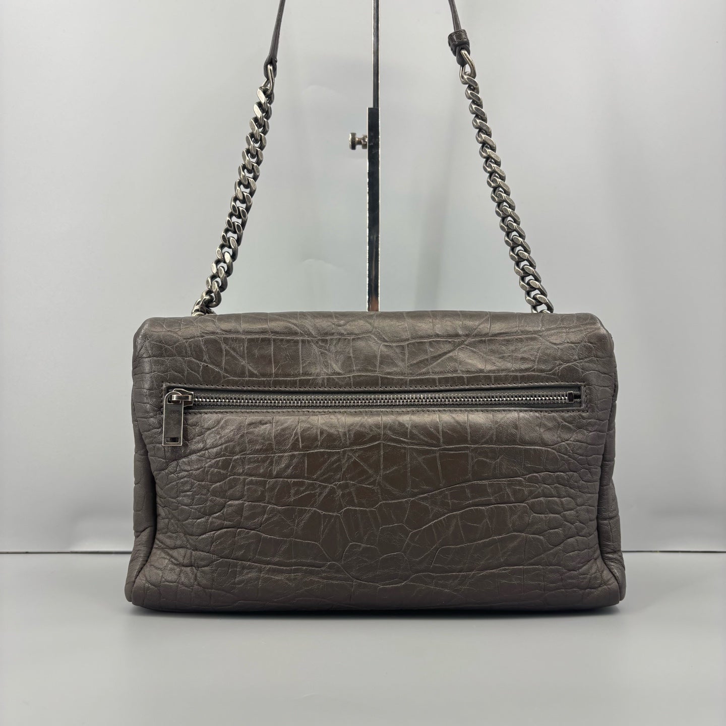 Saint Laurent - Hollywood - Leather - Grey - (small)