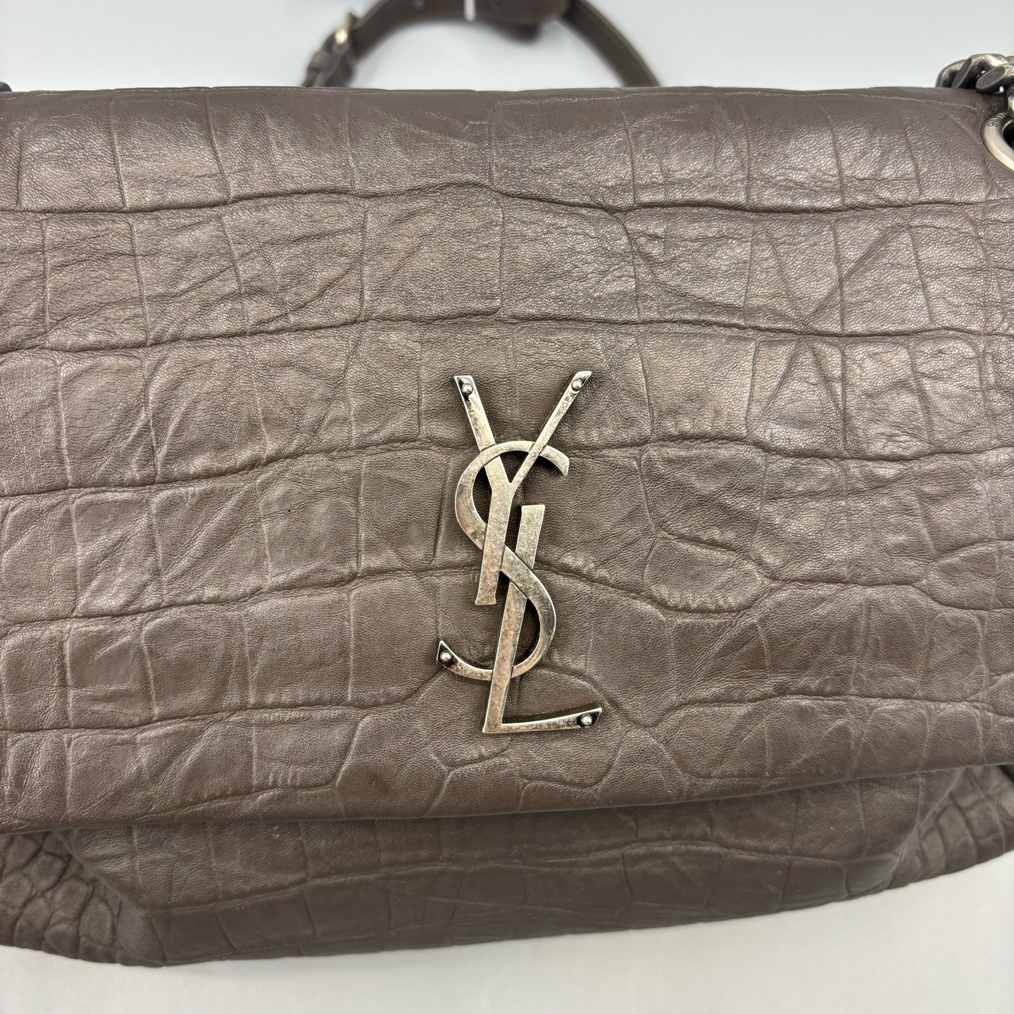 Saint Laurent - Hollywood - Leather - Grey - (small)