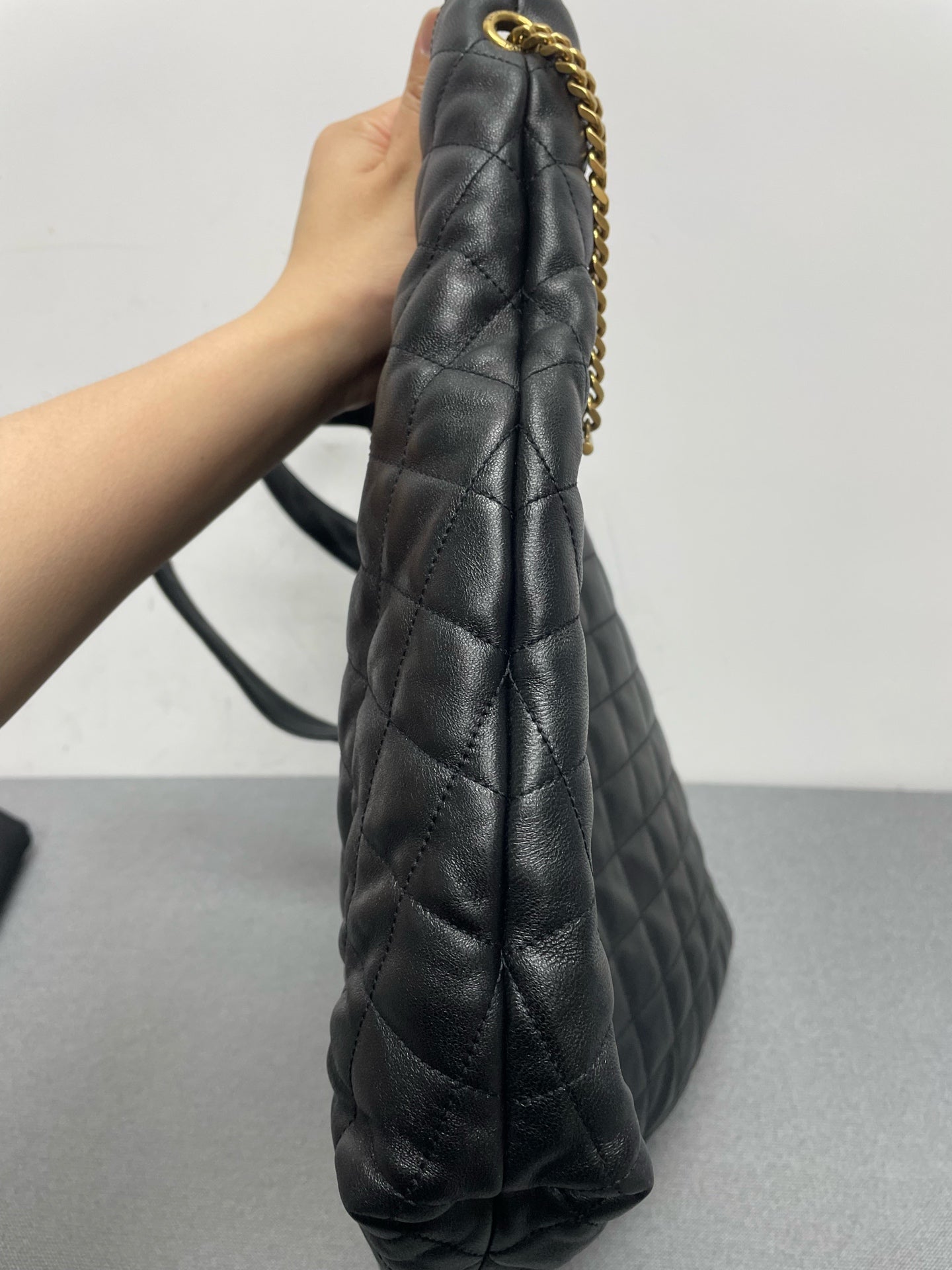 Saint Laurent - ICARE - Leather - Black - (large)