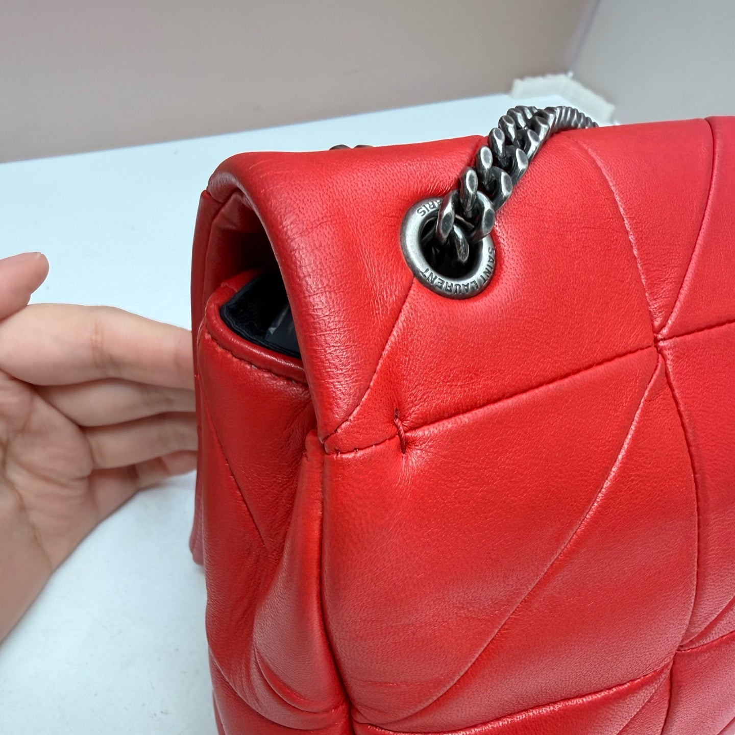 Saint Laurent - Jamie - Leather - Red - (medium)