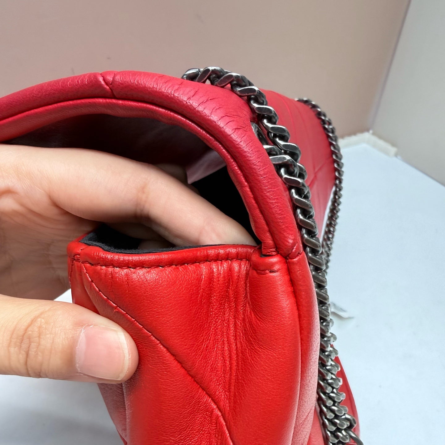 Saint Laurent - Jamie - Leather - Red - (medium)