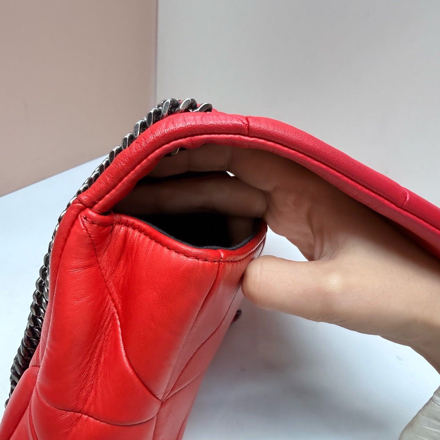 Saint Laurent - Jamie - Leather - Red - (medium)