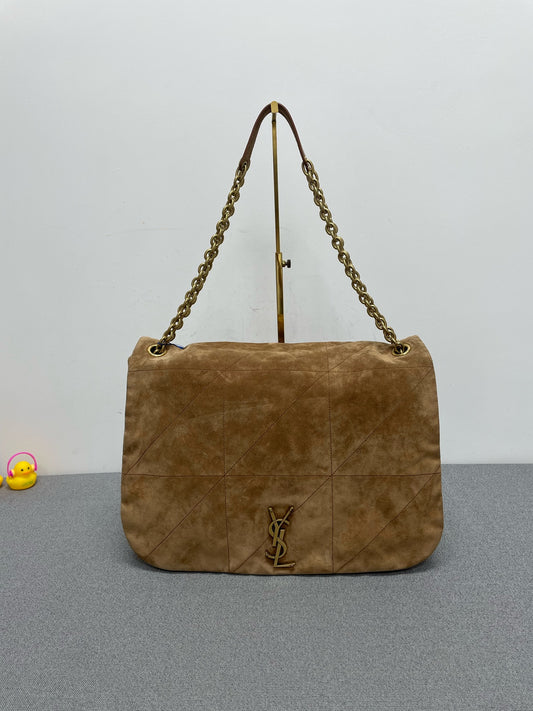 Saint Laurent - Jamie - Suede - Camel - (large)
