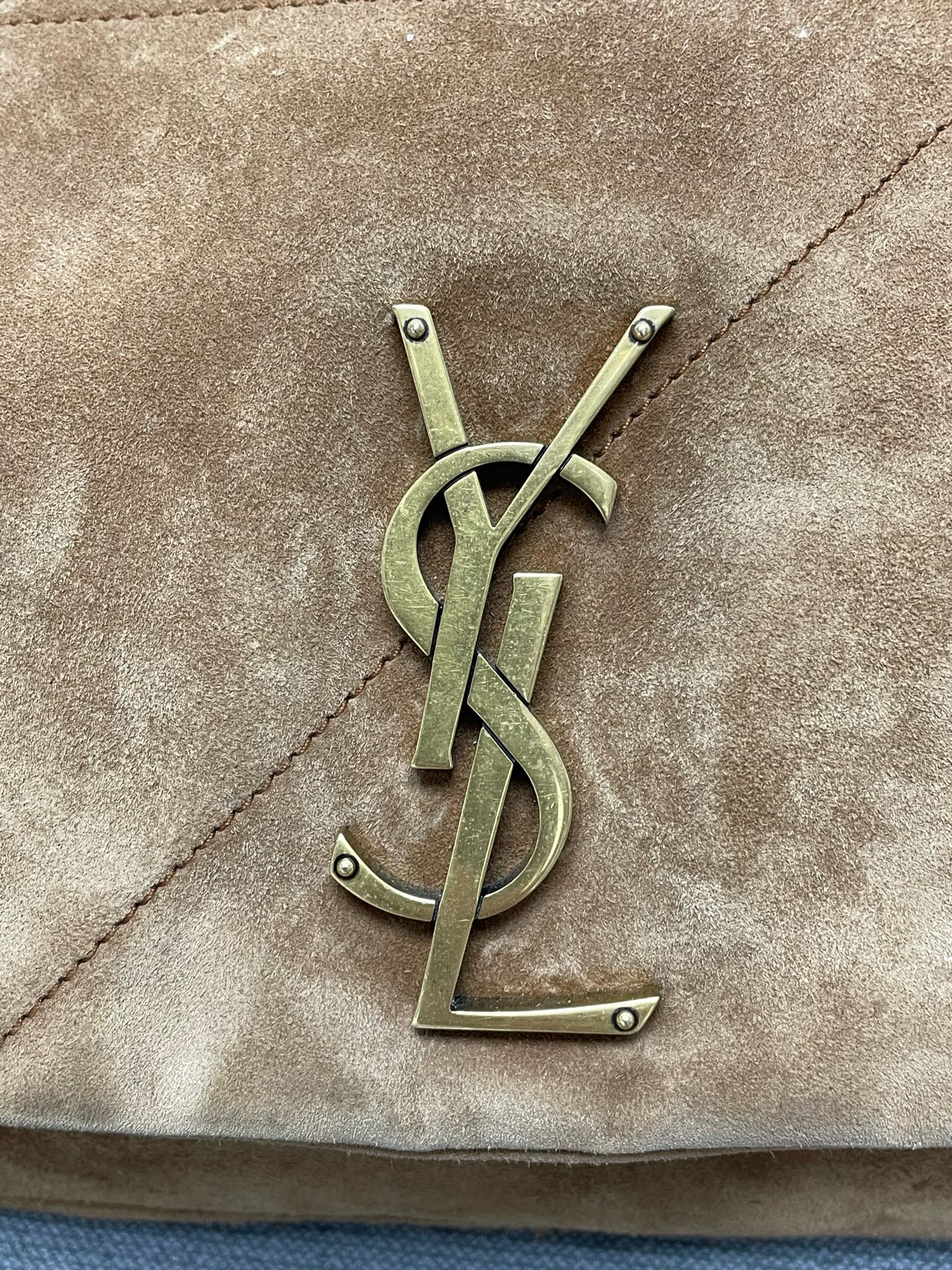 Saint Laurent - Jamie - Suede - Camel - (large)