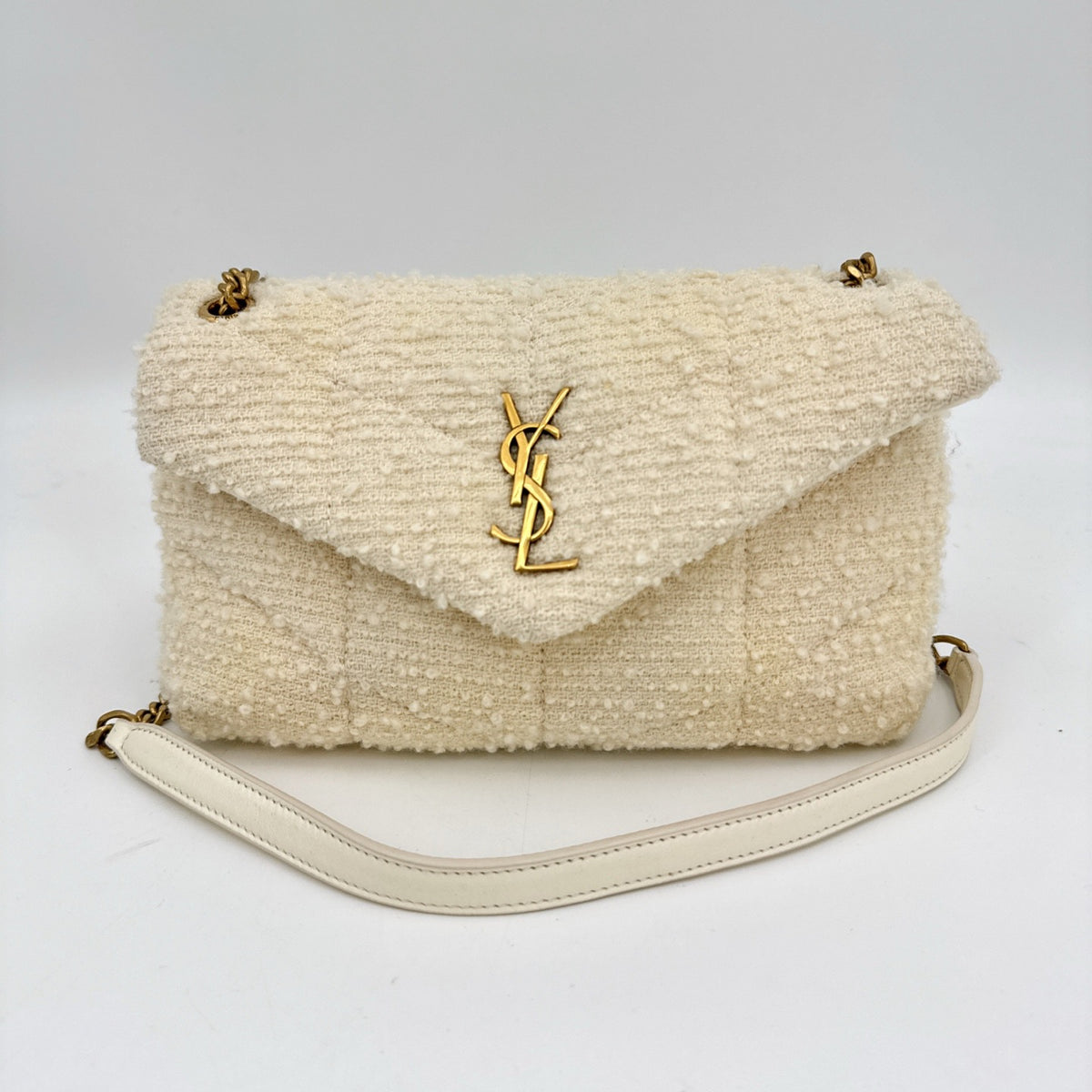 Saint Laurent - Jamie - Tweed - Beige - (Small)