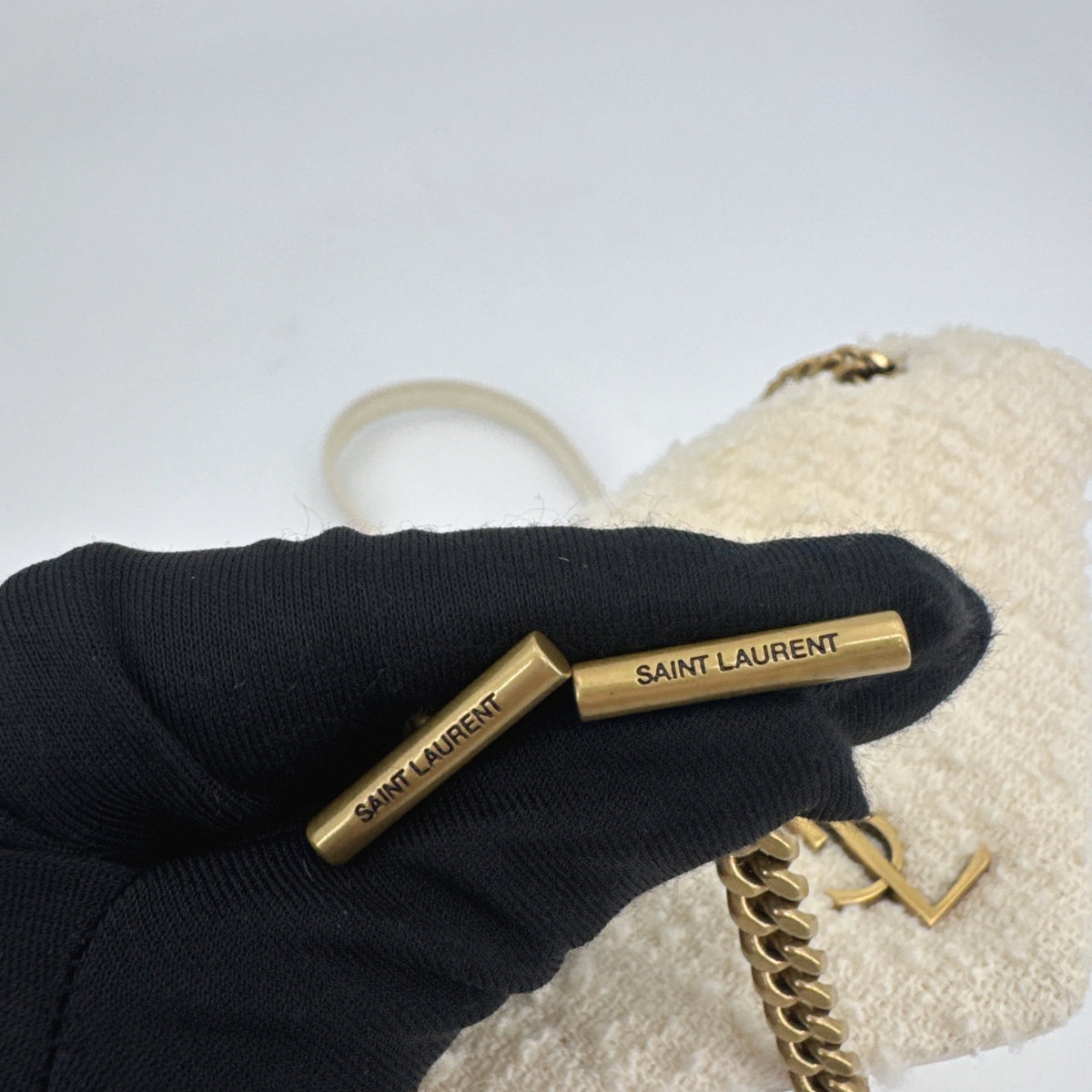 Saint Laurent - Jamie - Tweed - Beige - (Small)