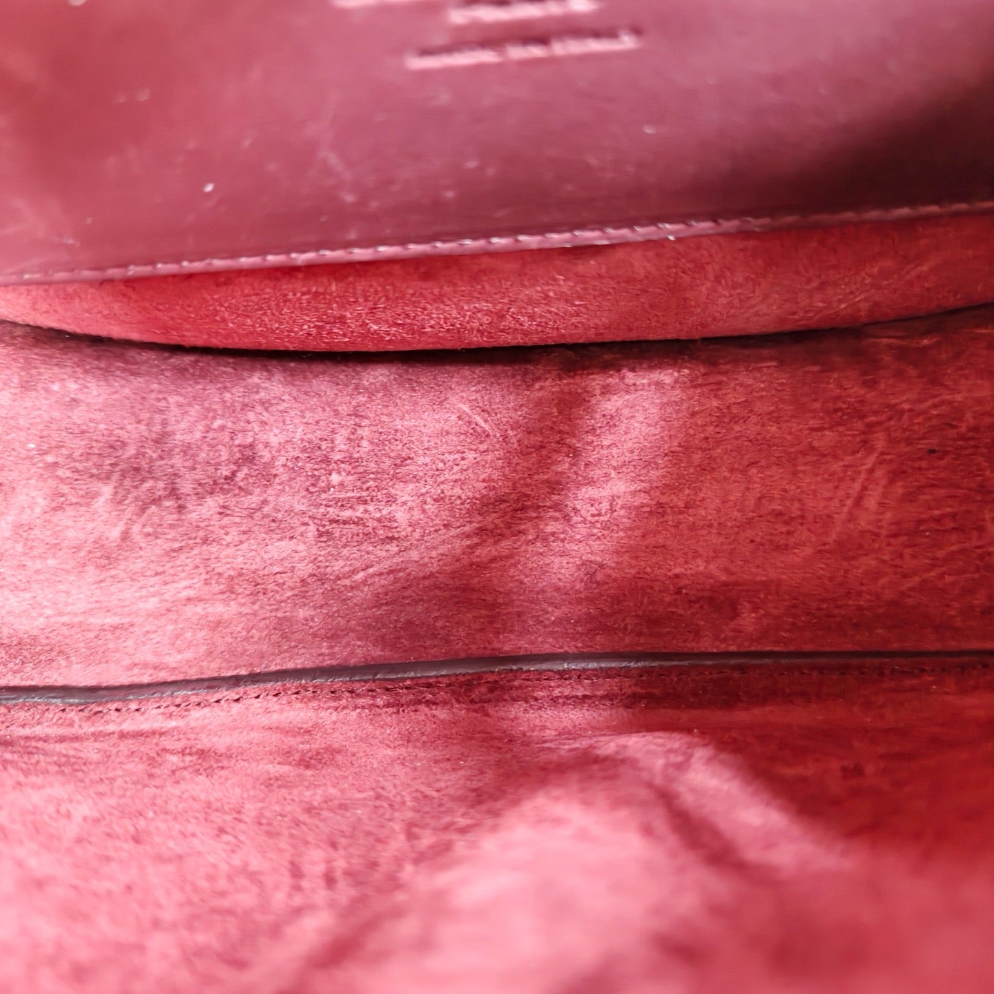Saint Laurent - Kaia Saddle Bag - Leather - Burgundy - (Small)