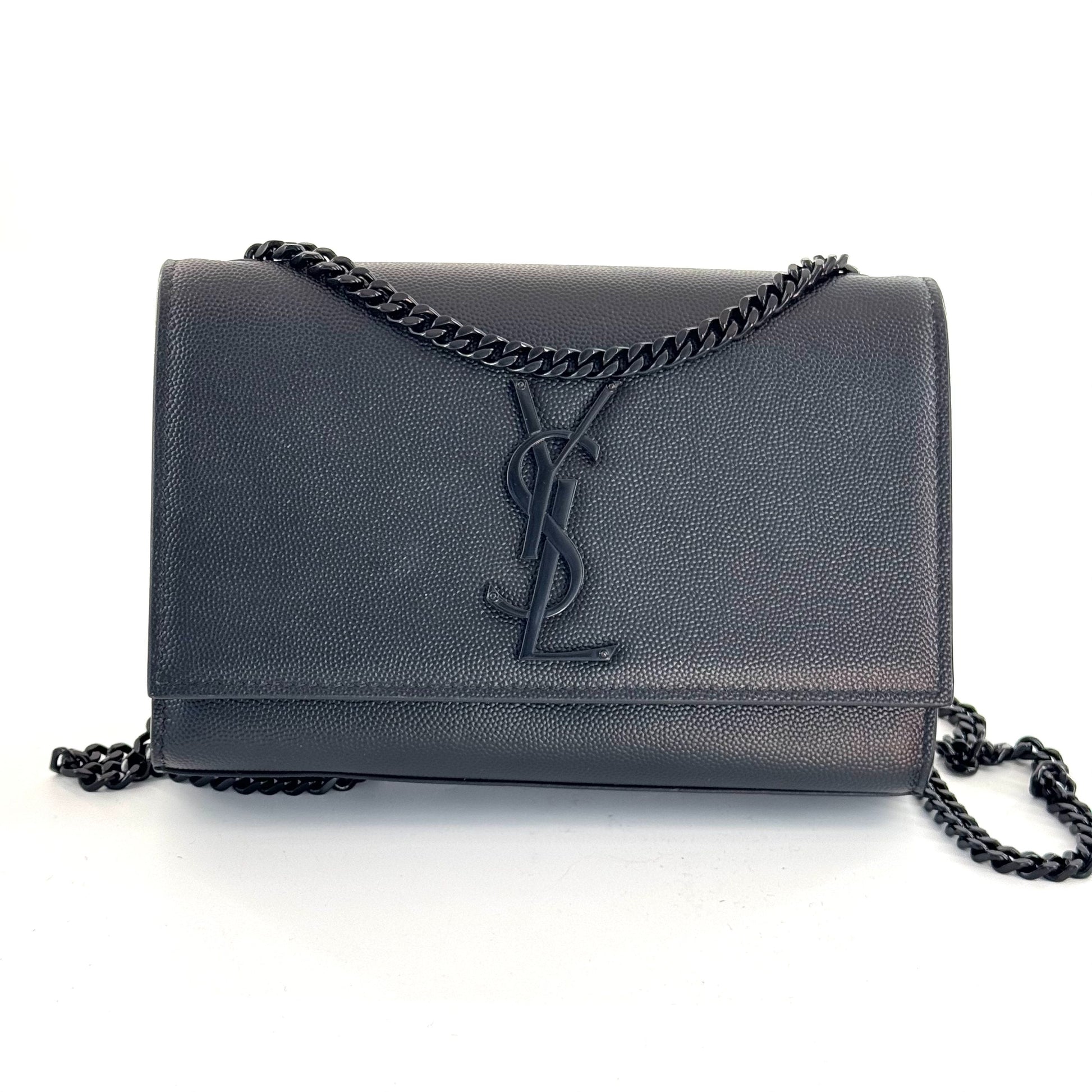 Saint Laurent Kate Leather Black - view 1