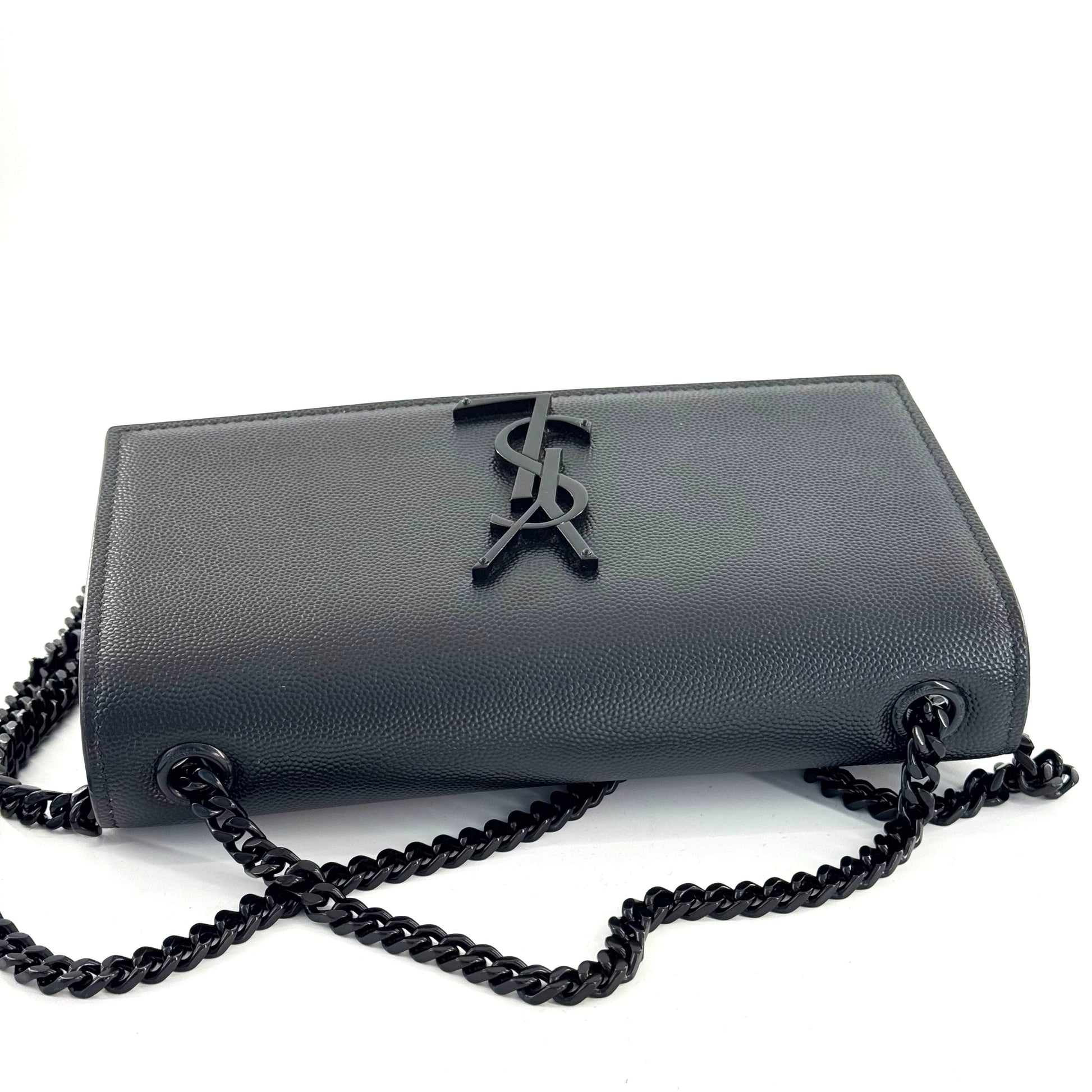 Saint Laurent Kate Leather Black - view 11