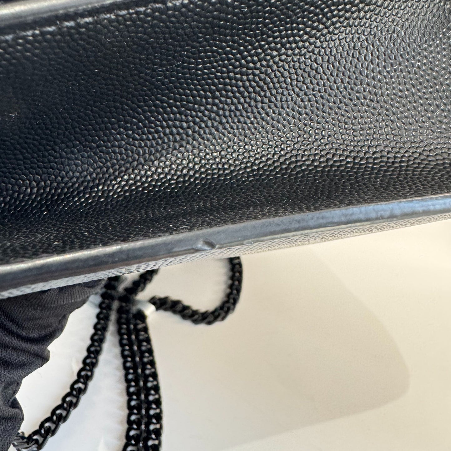 Saint Laurent Kate Leather Black - view 12