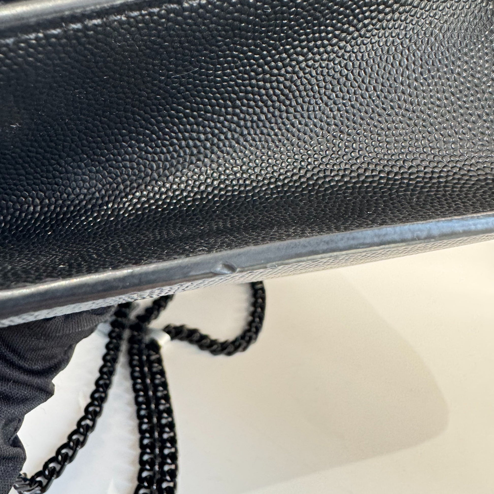 Saint Laurent Kate Leather Black - view 12