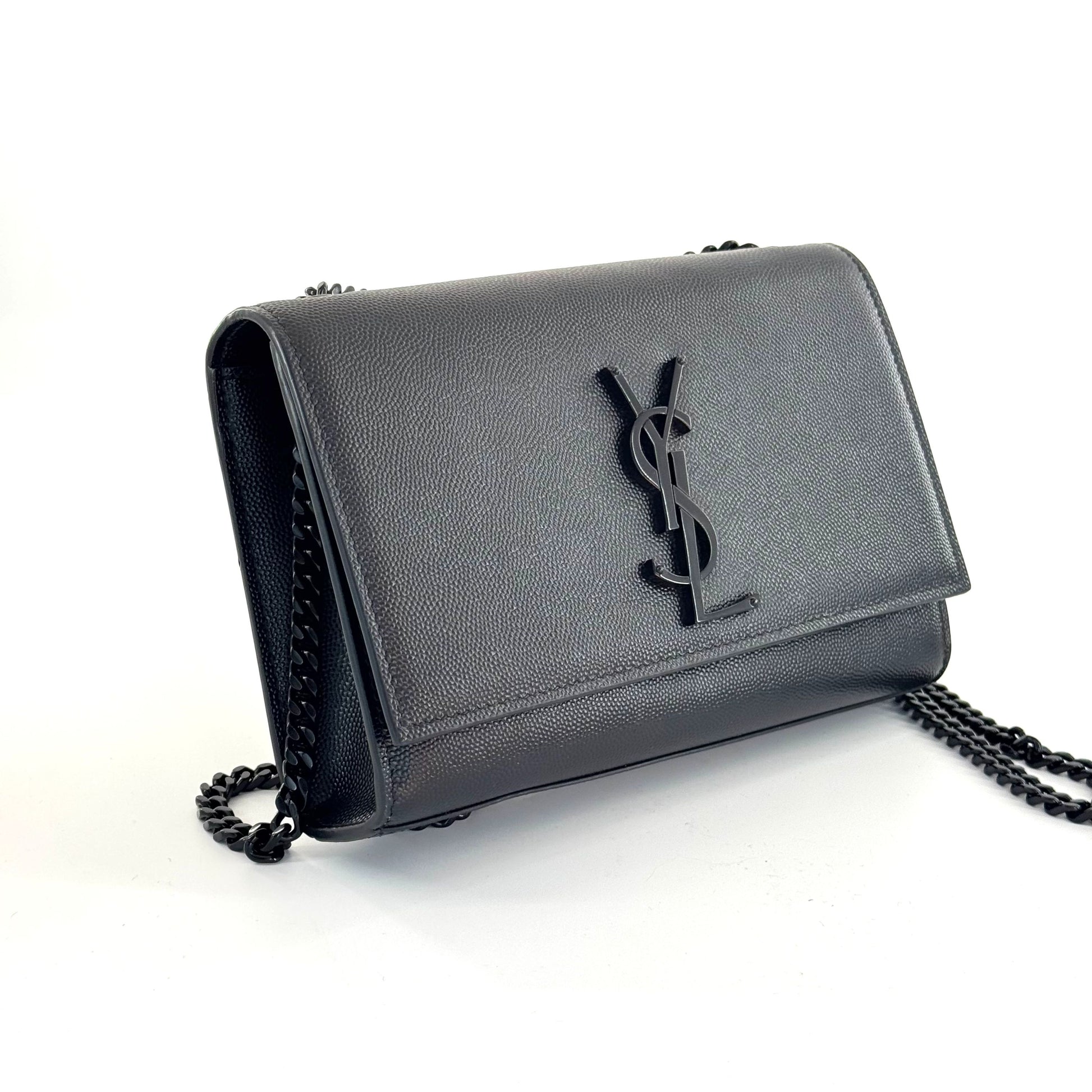 Saint Laurent Kate Leather Black - view 5