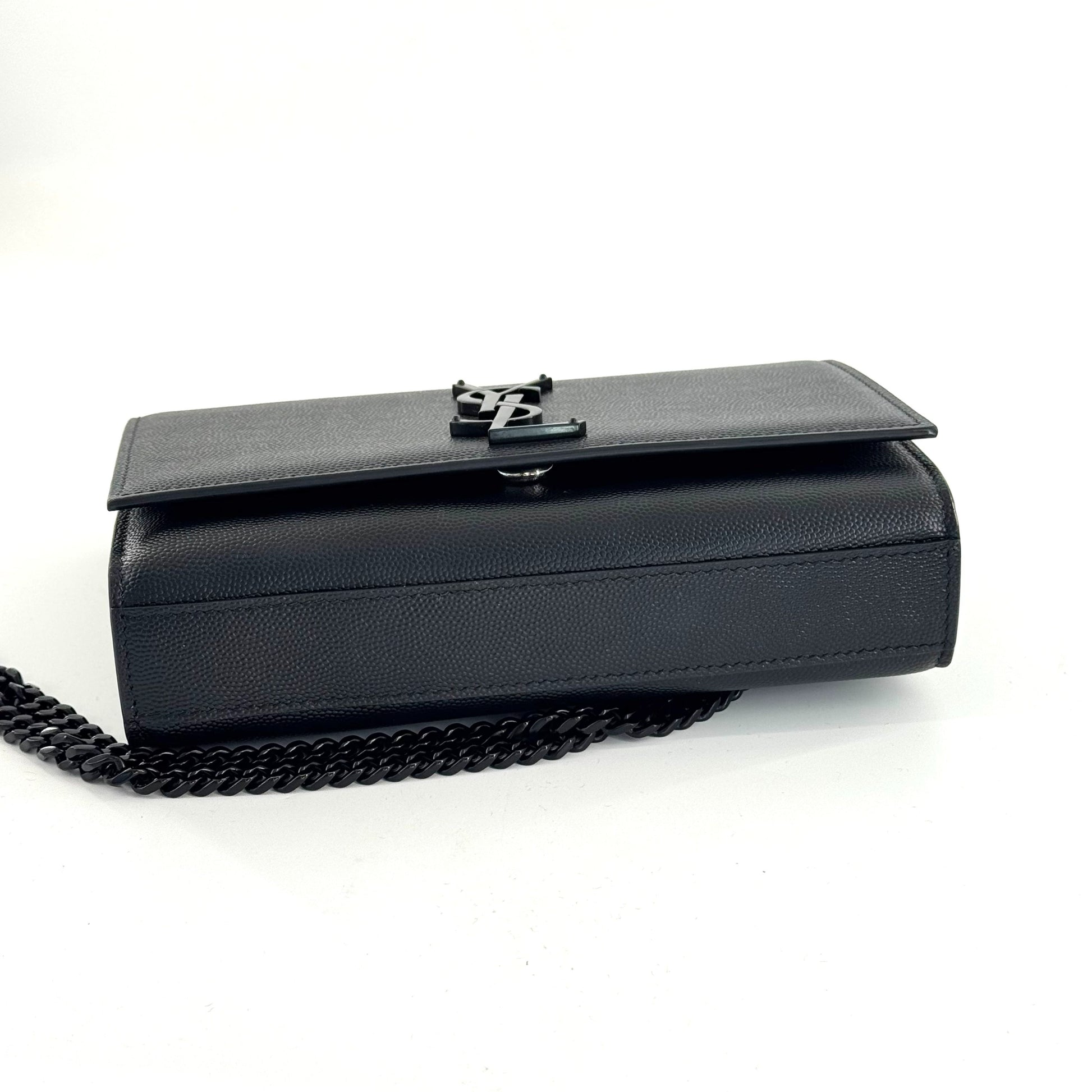 Saint Laurent Kate Leather Black - view 7