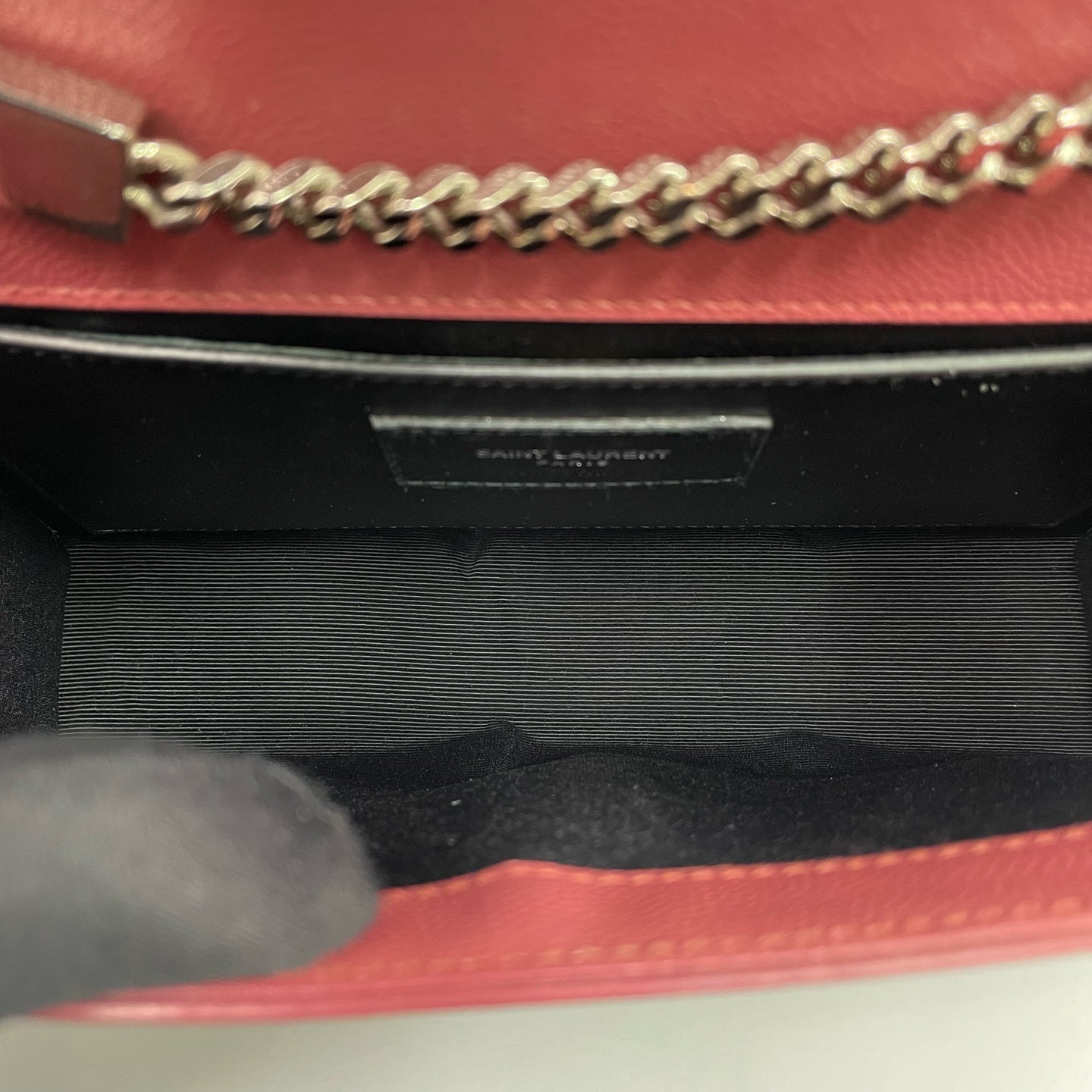 Saint Laurent - Kate - Caviar cowhide leather - Dusty Rose with Silver-Tone Hardware - (Mini)