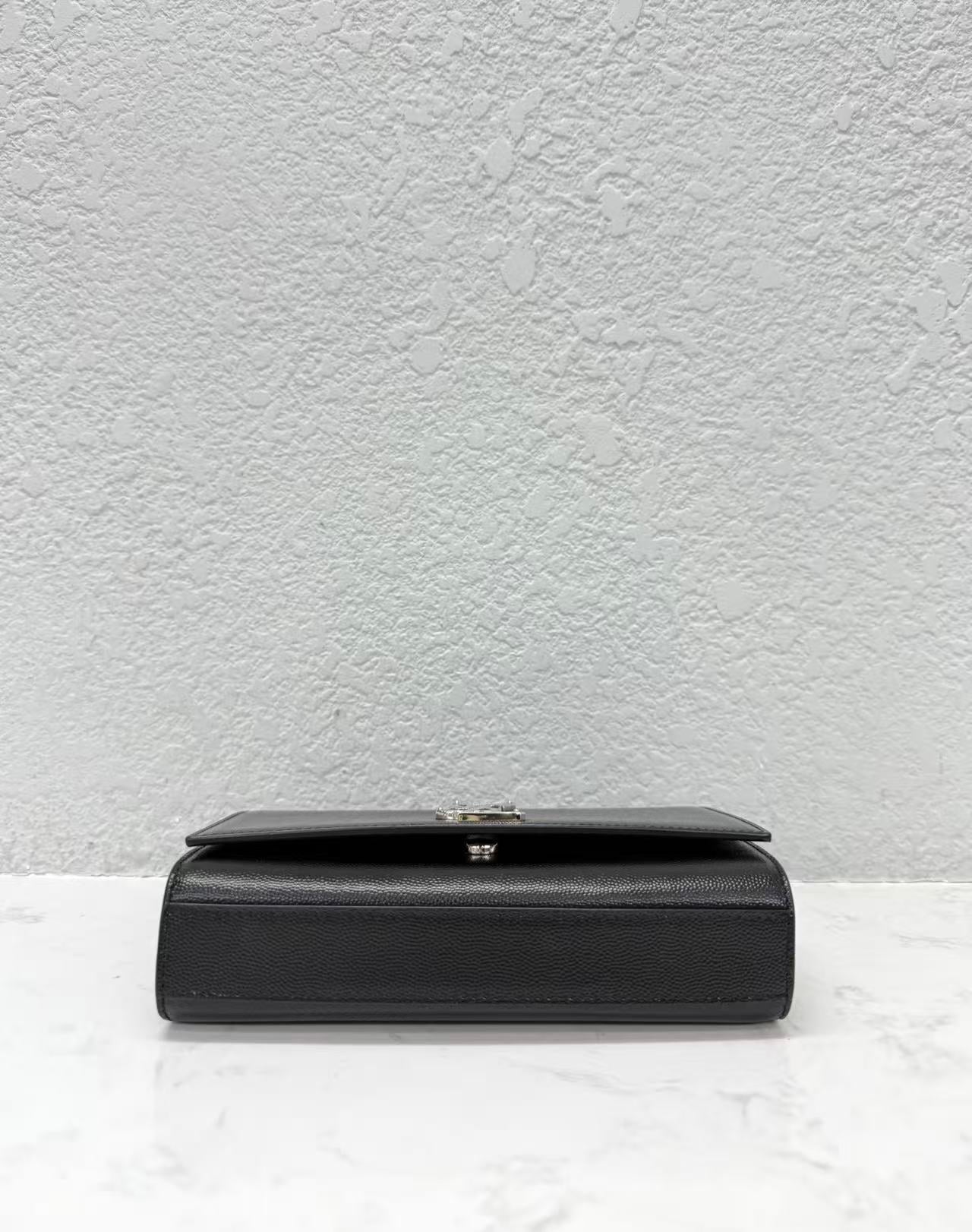 Saint Laurent - Kate - Caviar leather - Black with Silver-Tone Hardware - (mini)