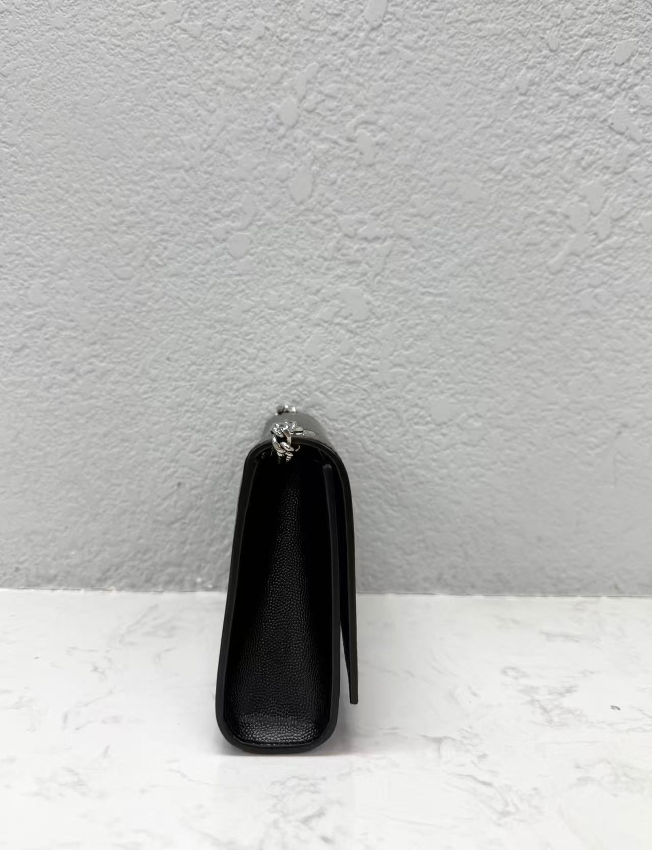 Saint Laurent - Kate - Caviar leather - Black with Silver-Tone Hardware - (mini)