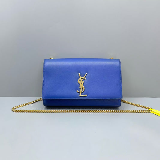 Saint Laurent - Kate - Caviar leather - Blue - (medium)