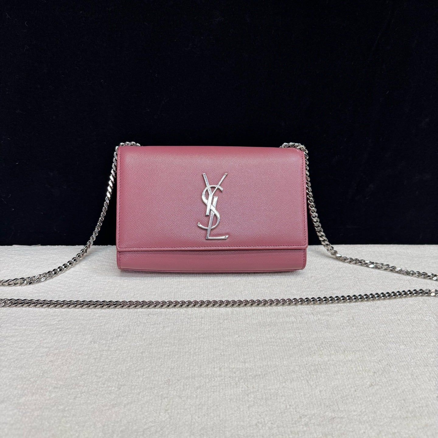 Saint Laurent - Kate Chain Bag - Caviar leather - Pink - (mini)