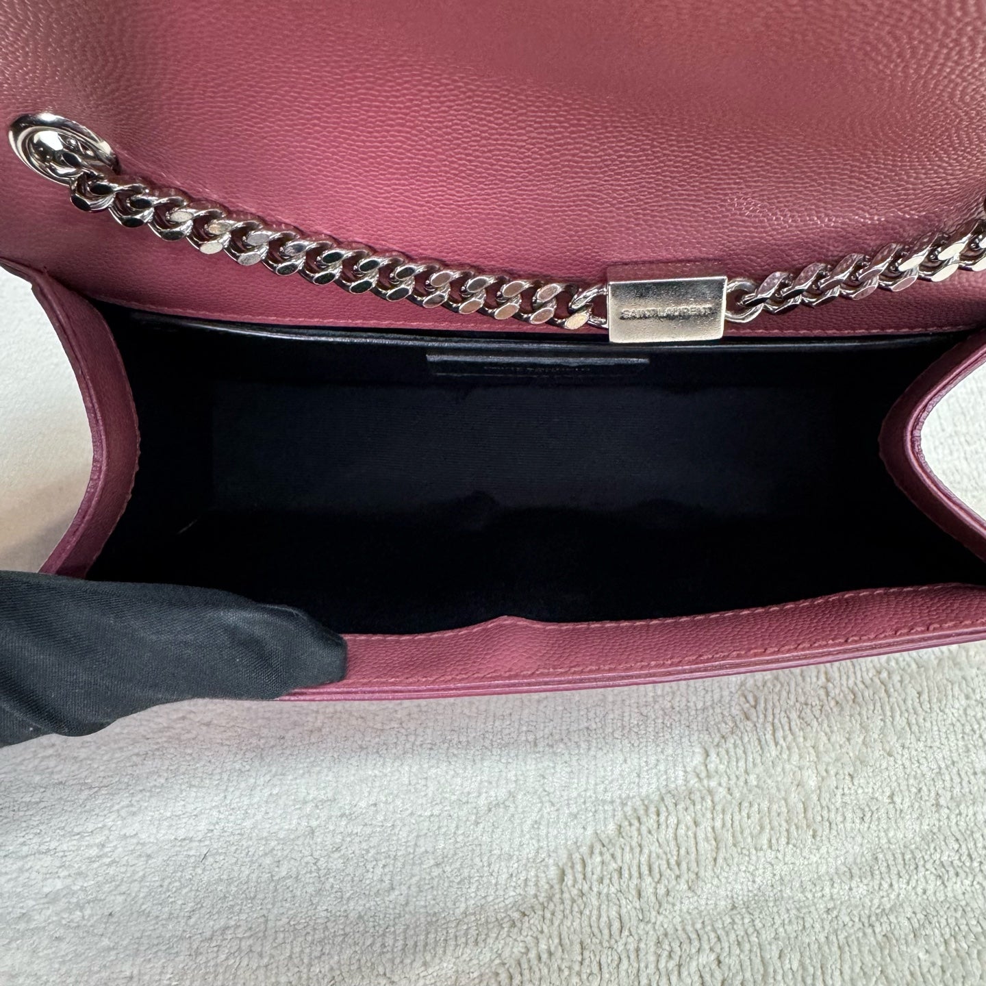Saint Laurent - Kate Chain Bag - Caviar leather - Pink - (mini)