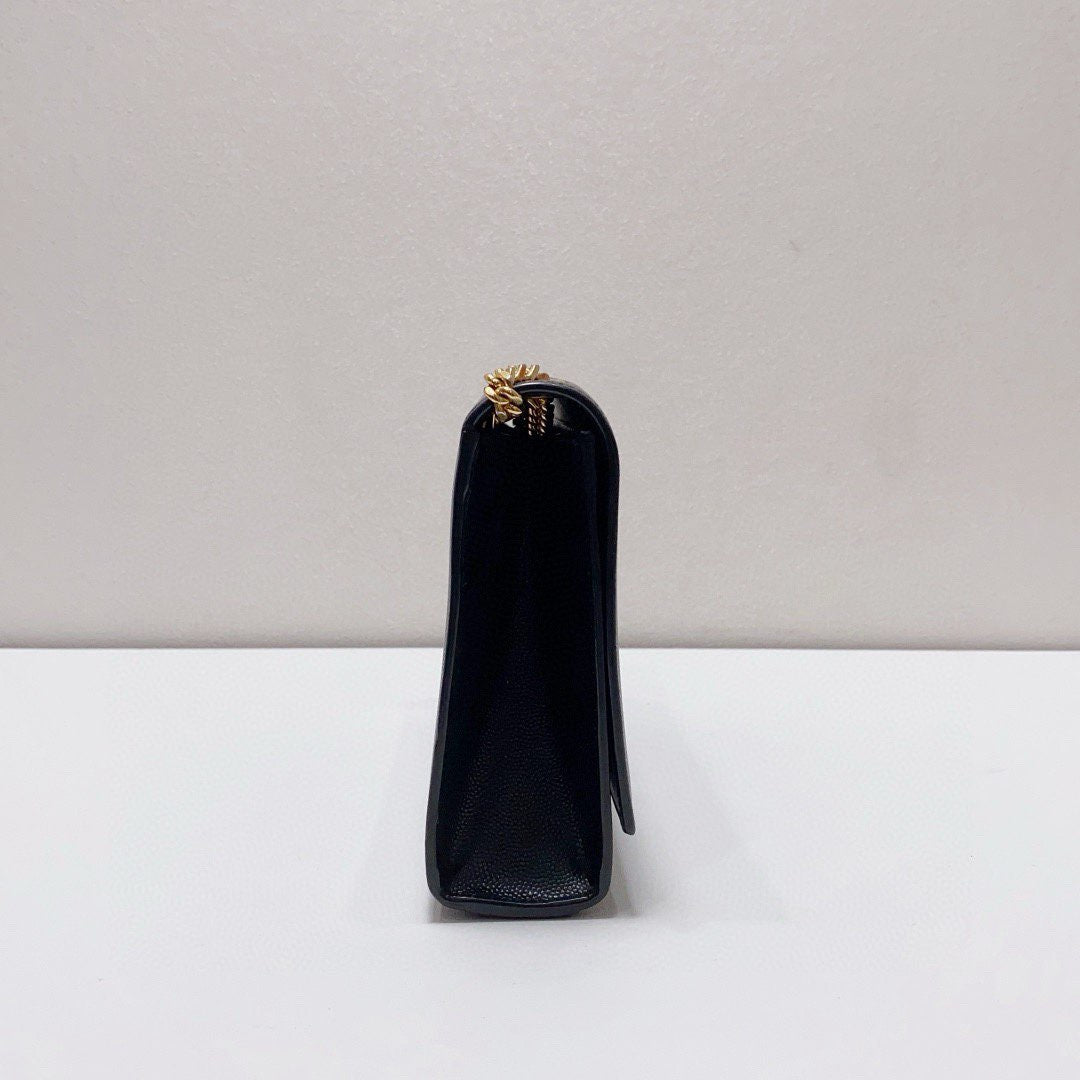 Saint Laurent - Kate Chain Bag - Grained leather - Black with Gold-Tone Hardware - (medium)