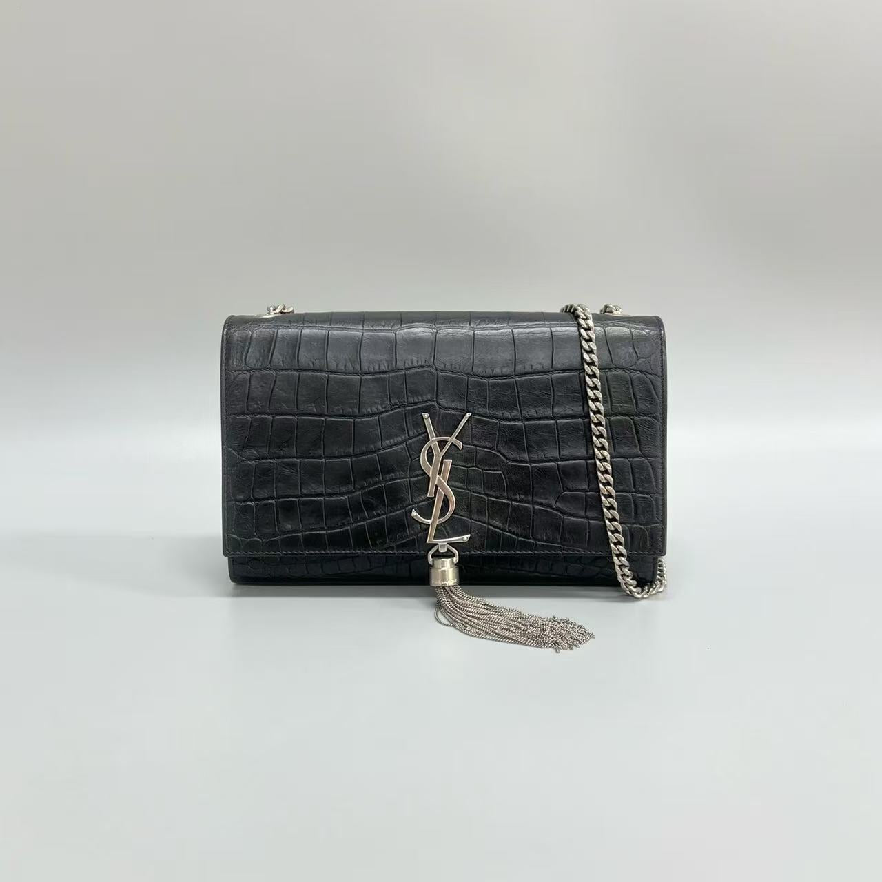 Saint Laurent - Kate - Cowhide leather - Black - (medium)