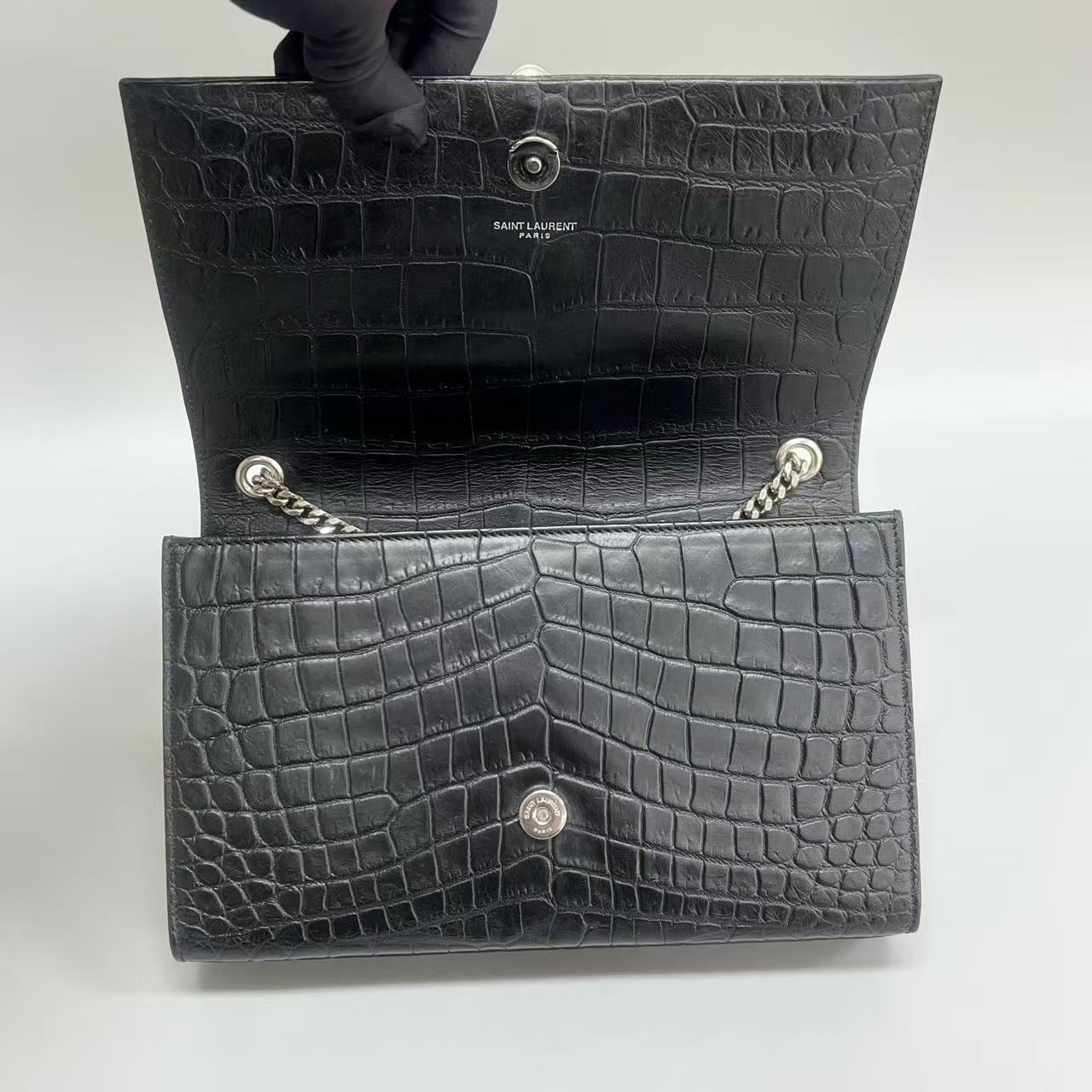 Saint Laurent - Kate - Cowhide leather - Black - (medium)