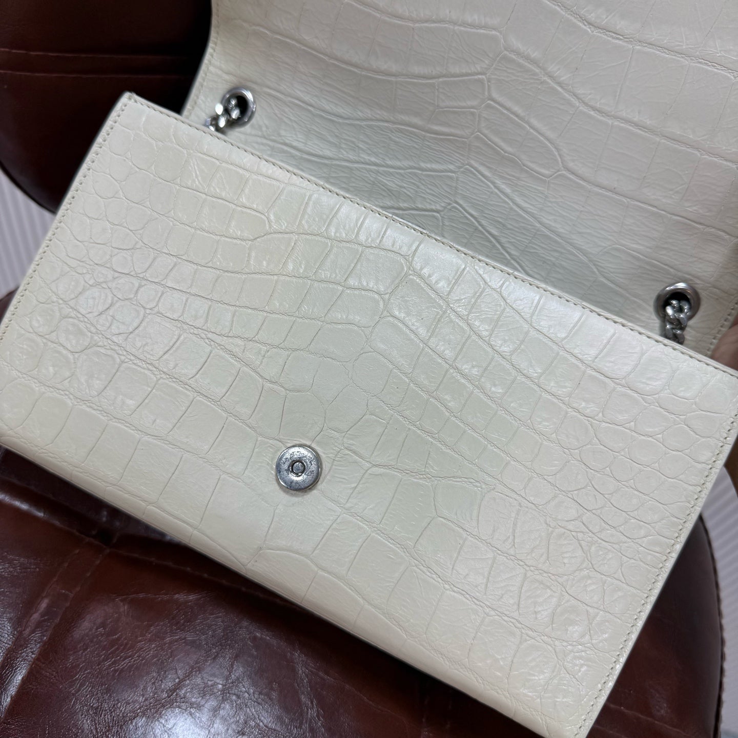 Saint Laurent - Kate - Leather - Beige - (medium)