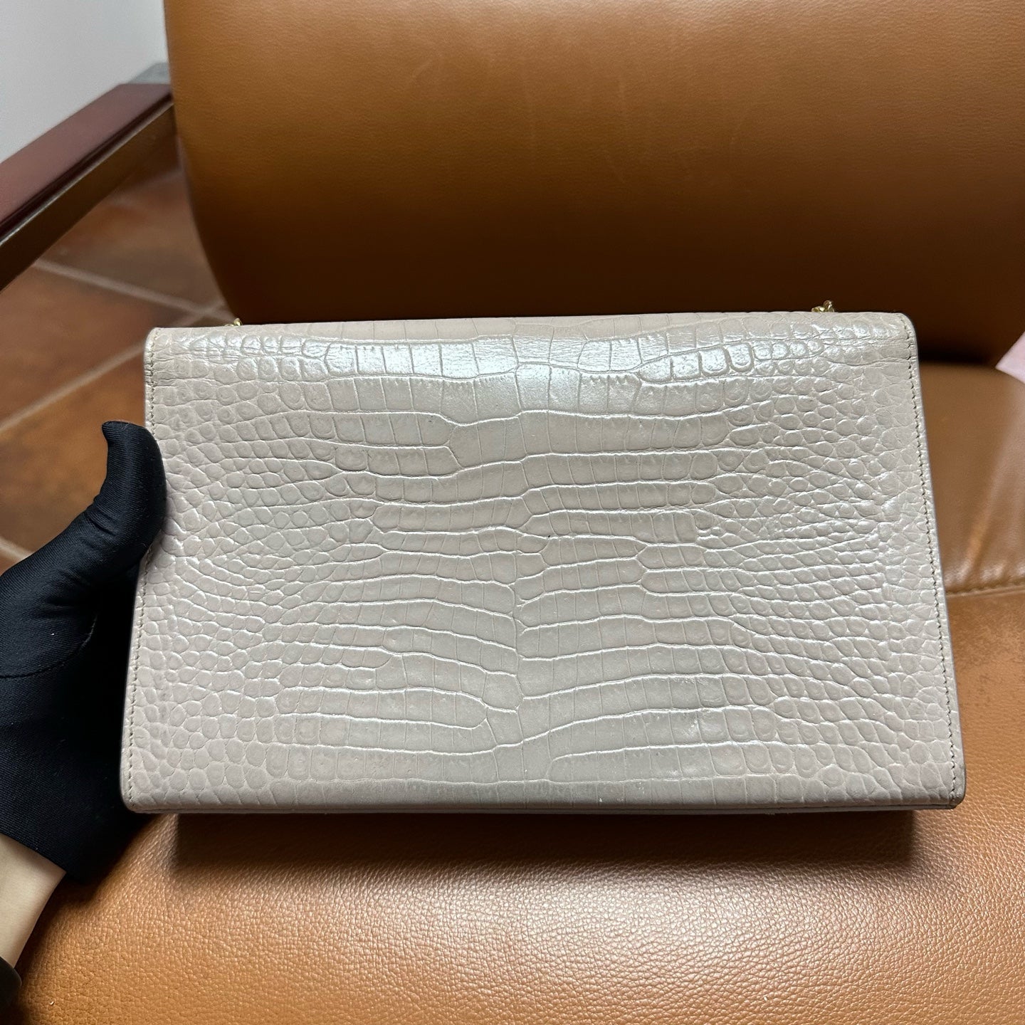Saint Laurent - Kate - Leather - Beige - (mini)
