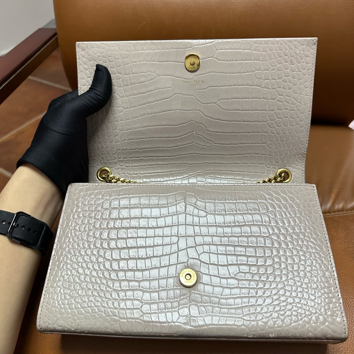 Saint Laurent - Kate - Leather - Beige - (mini)