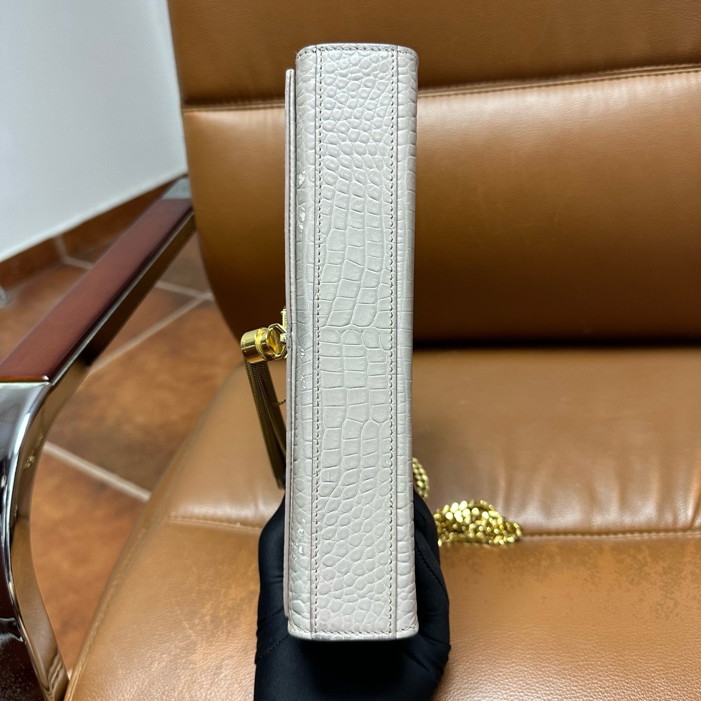 Saint Laurent - Kate - Leather - Beige - (mini)