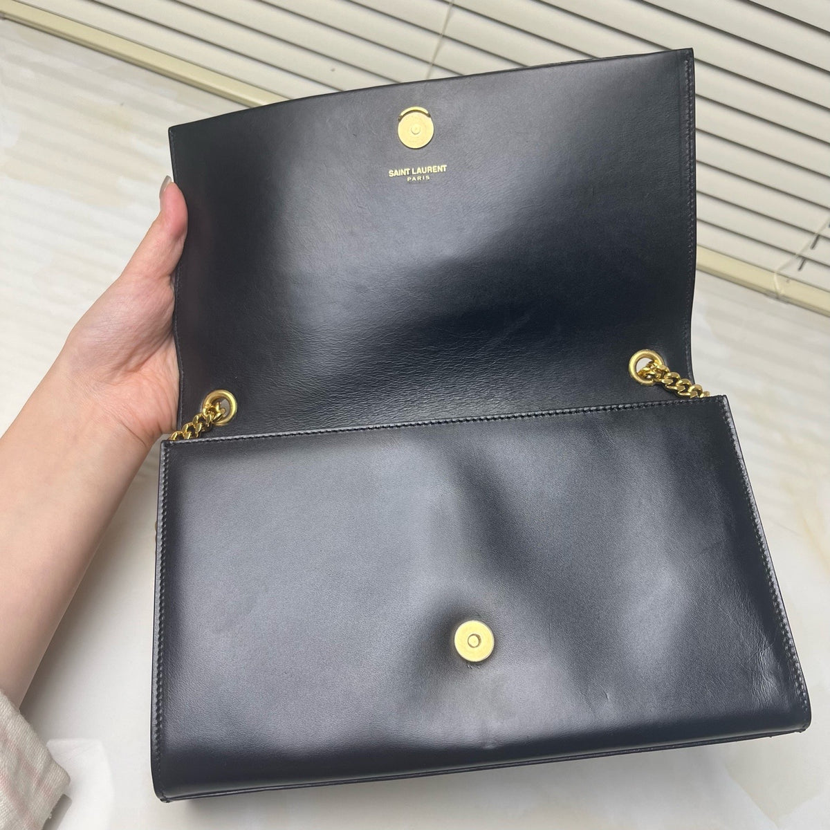 Saint Laurent - Kate - Leather - Black
