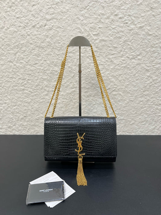 Saint Laurent - Kate - Leather - Black - (medium)