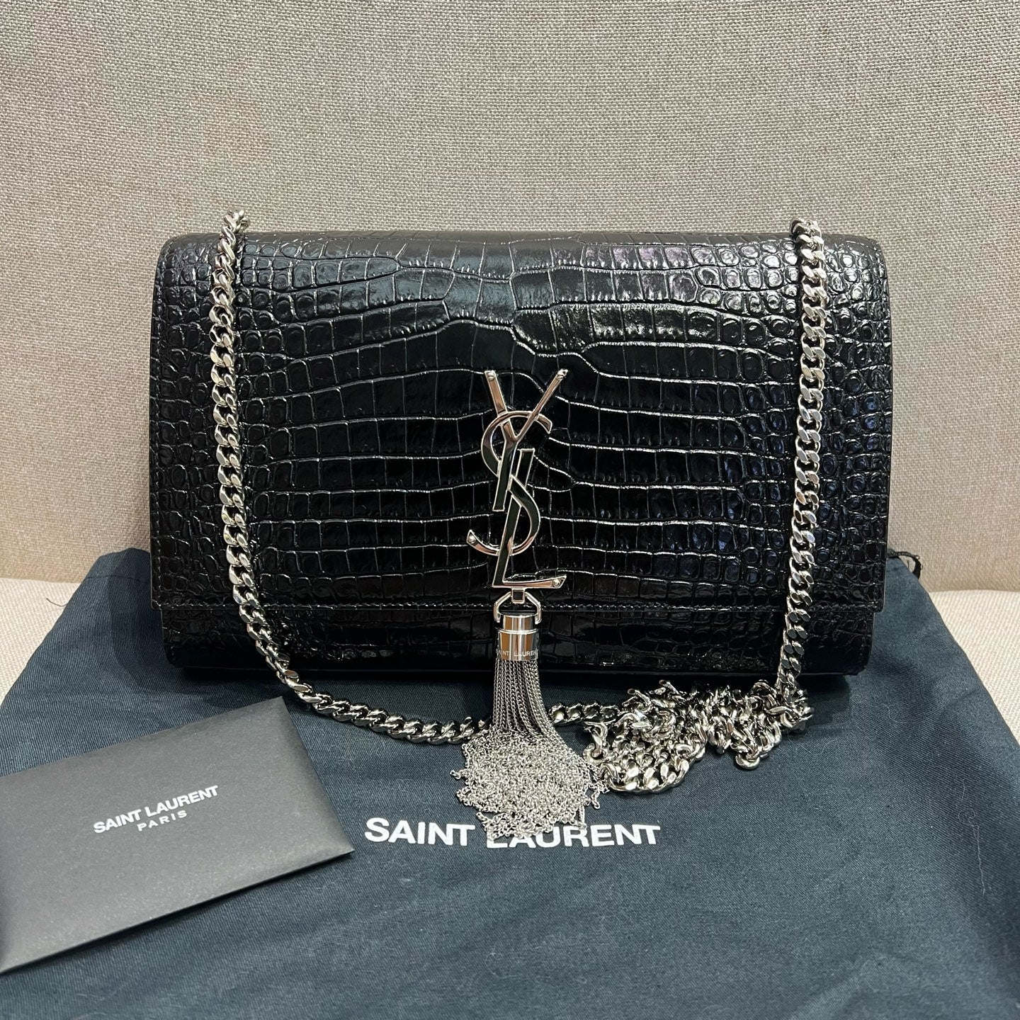 Saint Laurent - Kate - Leather - Black - (mini)