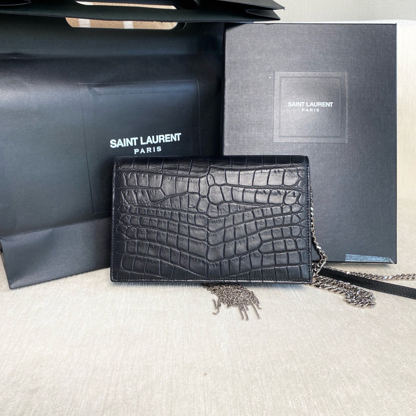 Saint Laurent - Kate - Leather - Black - (mini)