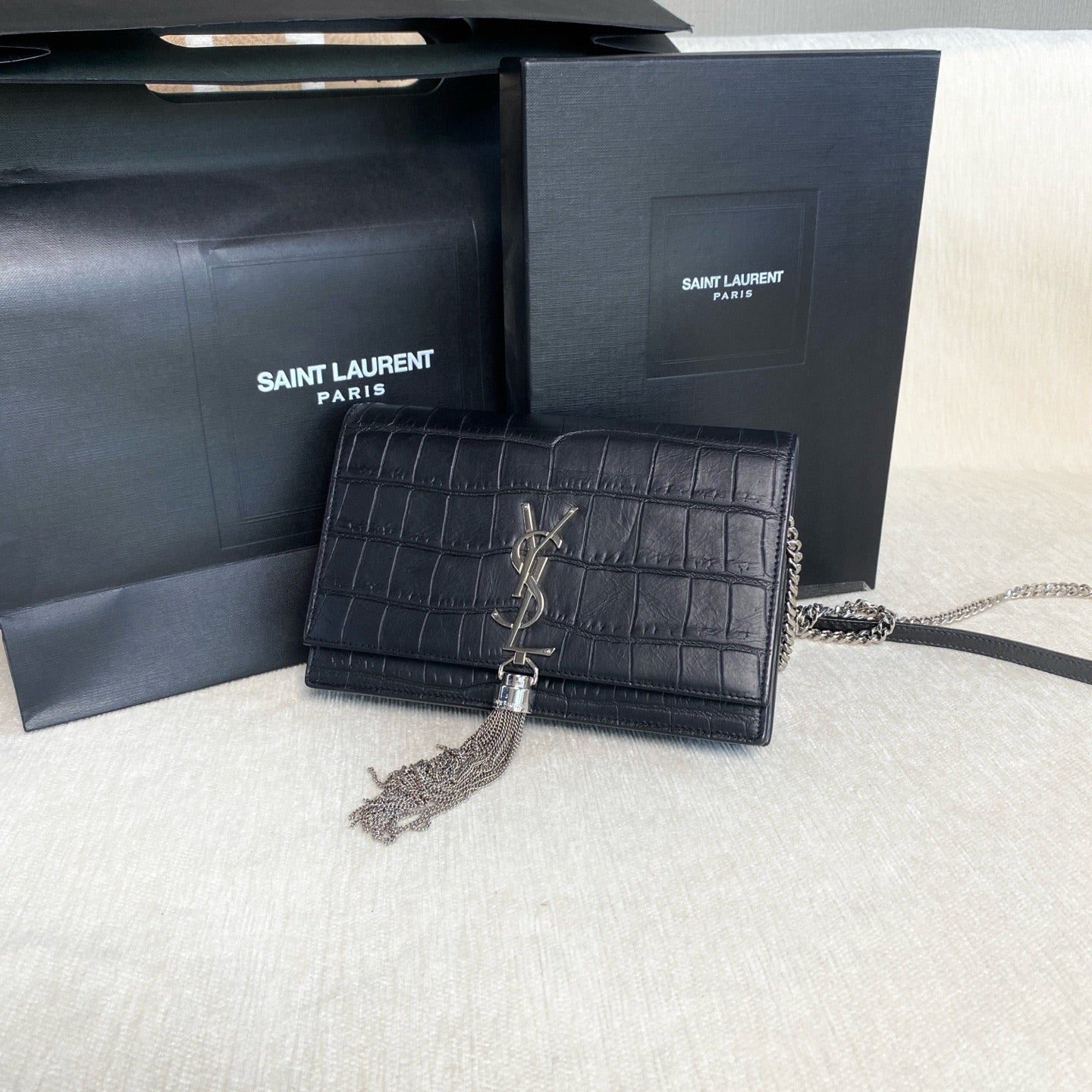 Saint Laurent - Kate - Leather - Black - (mini)