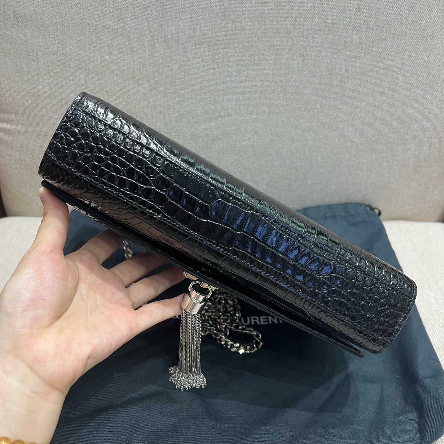 Saint Laurent - Kate - Leather - Black - (mini)