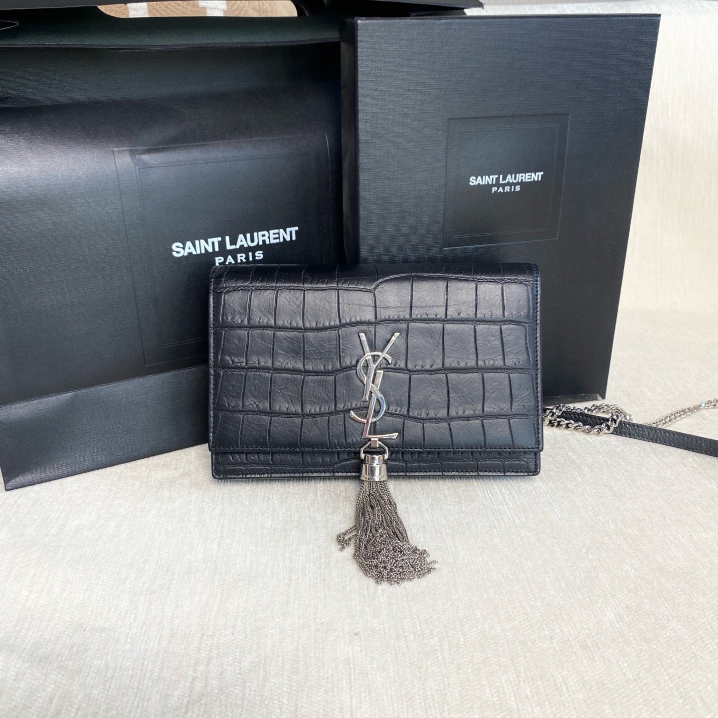 Saint Laurent - Kate - Leather - Black - (mini)
