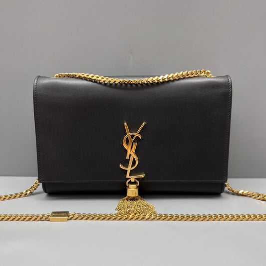 Saint Laurent - Kate - Leather - Black - (small)