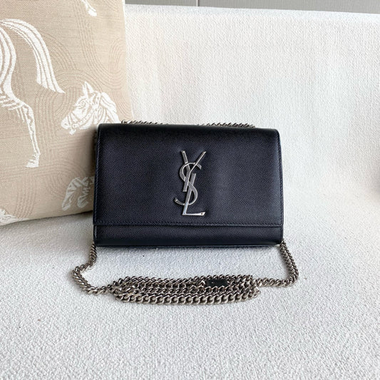 Saint Laurent - Kate - Leather - Black - (small)