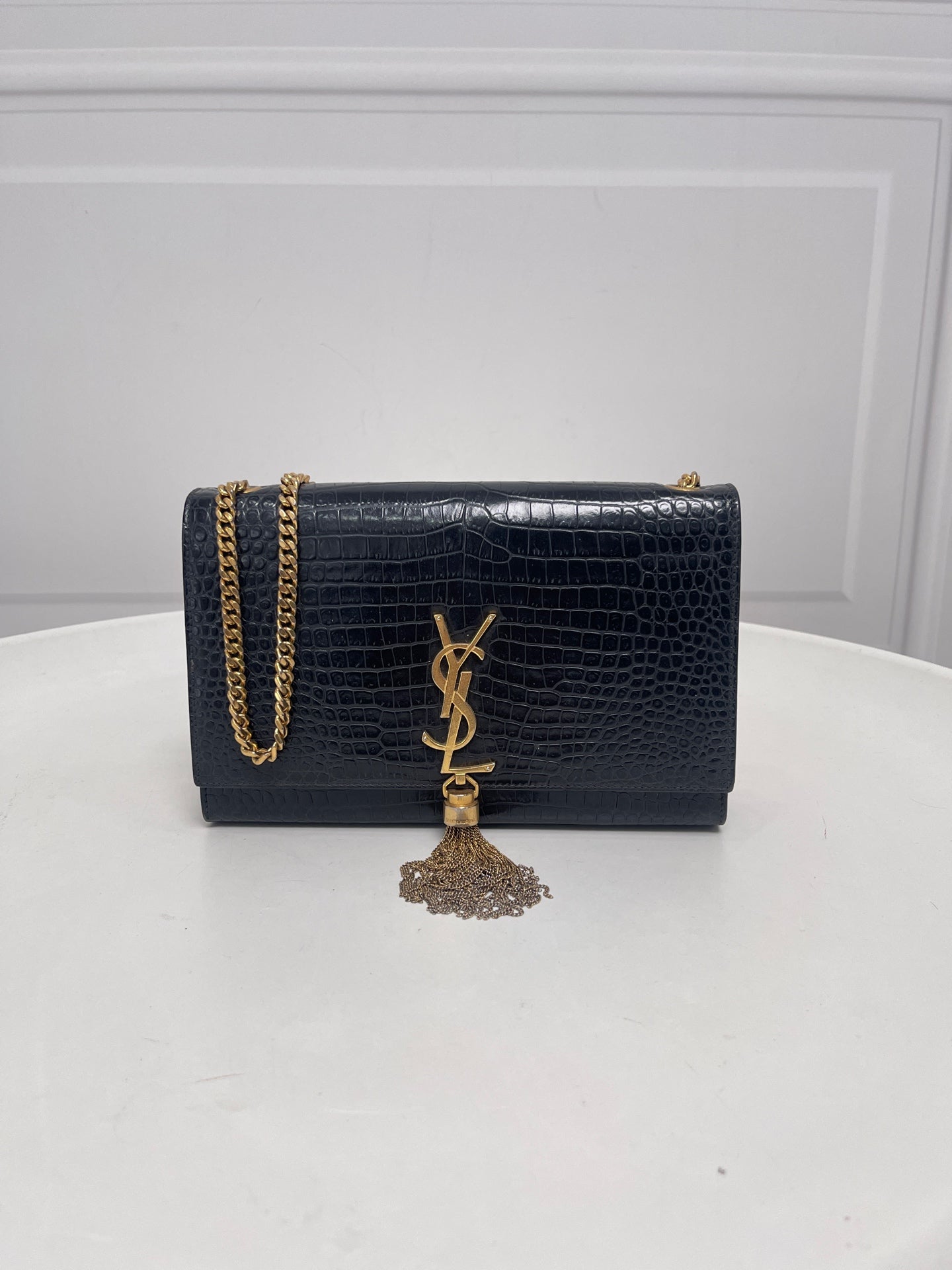 Saint Laurent - Kate - Leather - Black - (small)