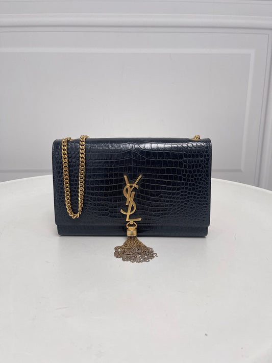 Saint Laurent - Kate - Leather - Black - (small)