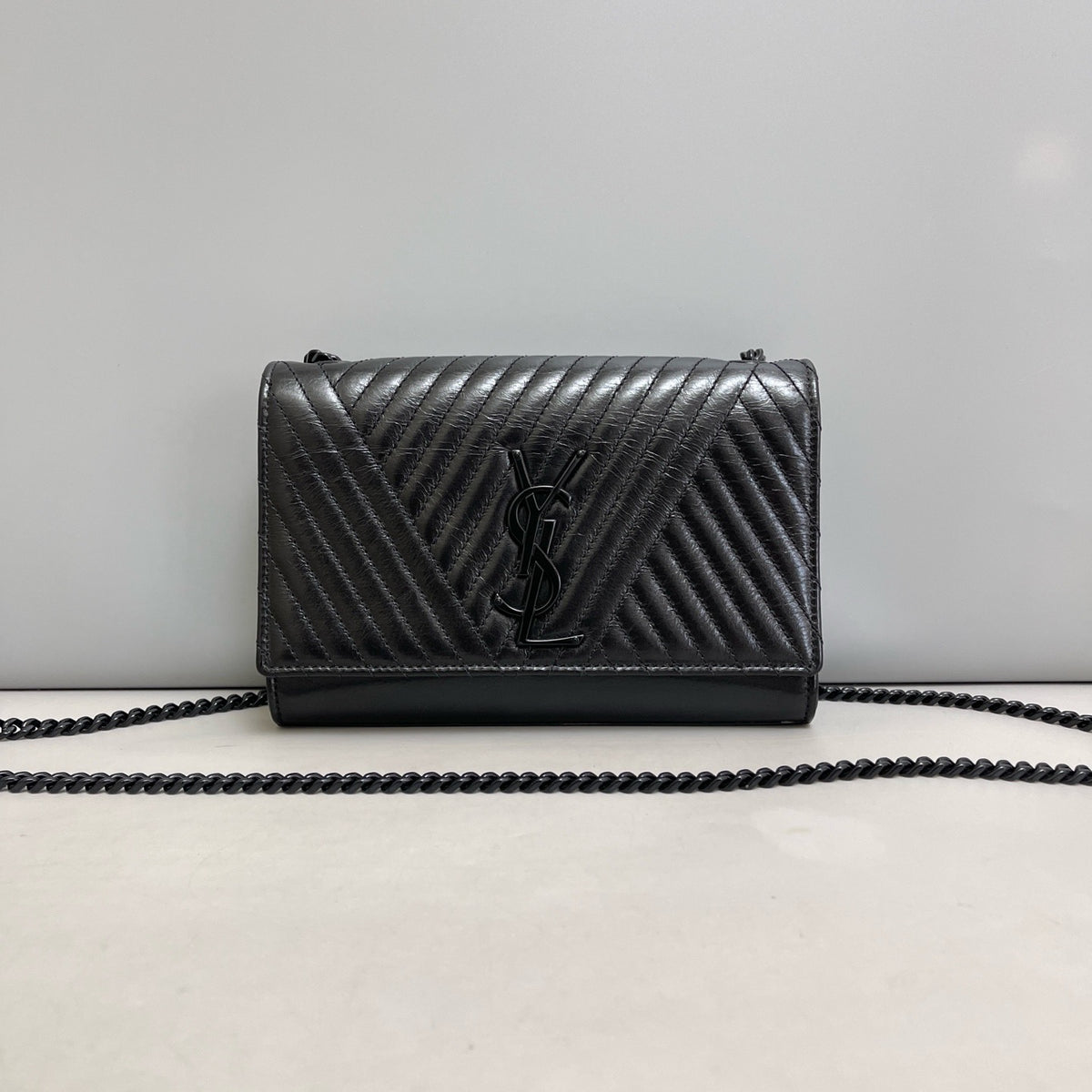 Saint Laurent - Kate - Leather - Black - (small)