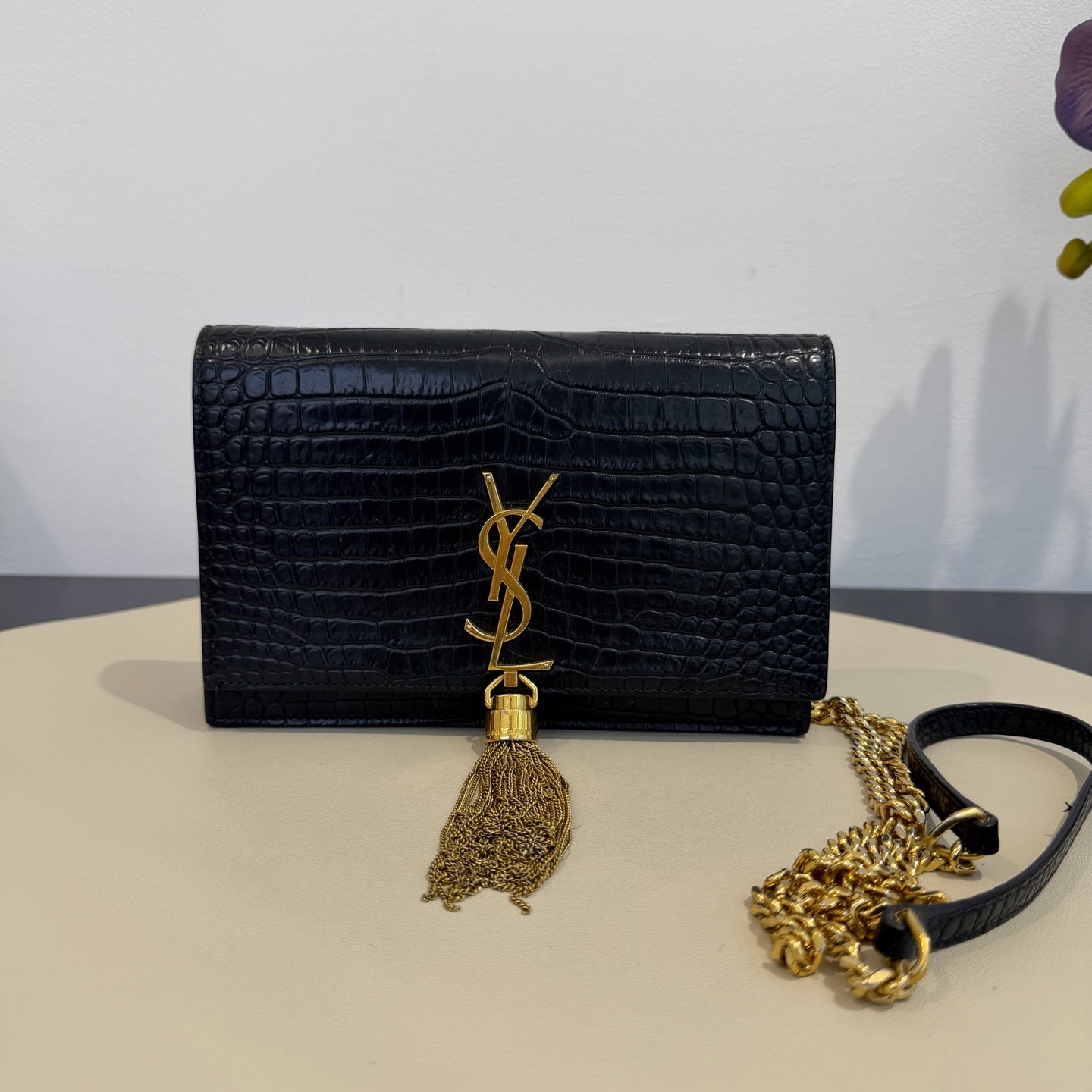Saint Laurent - Kate - Leather - Black - (small)
